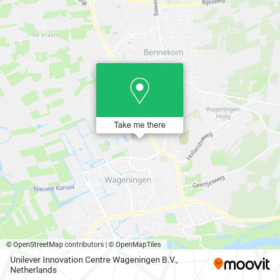 Unilever Innovation Centre Wageningen B.V. map