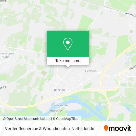 Verder Recherche & Woondiensten Karte