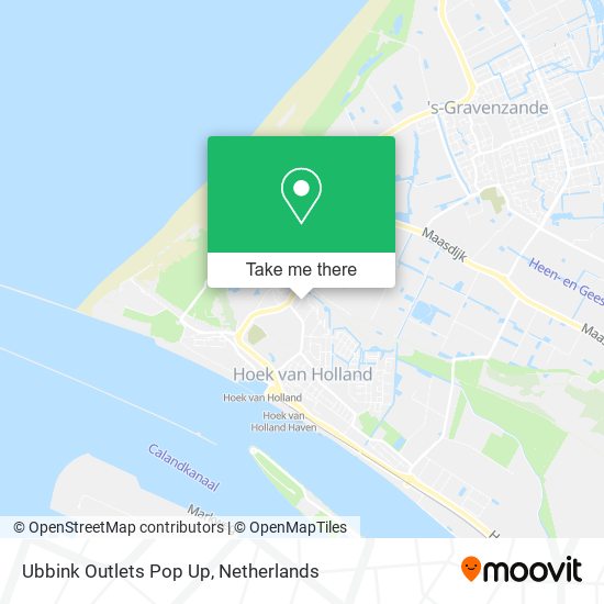 Ubbink Outlets Pop Up map