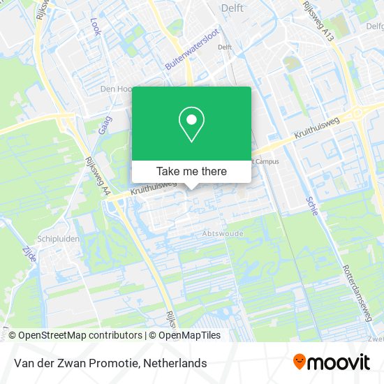 Van der Zwan Promotie map