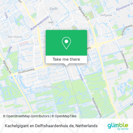Kachelgigant en Delftshaardenhuis de map