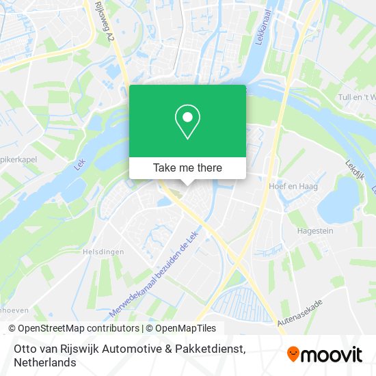 Otto van Rijswijk Automotive & Pakketdienst Karte