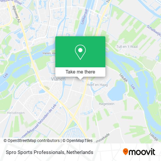 Spro Sports Professionals map
