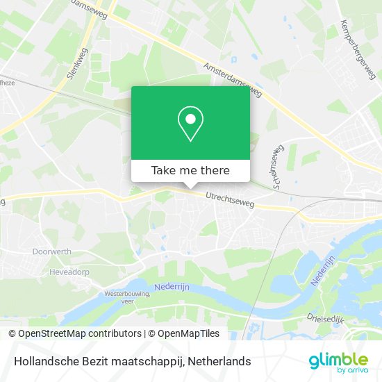 Hollandsche Bezit maatschappij Karte