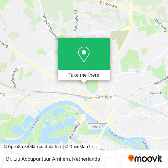 Dr. Liu Accupuntuur Arnhem map