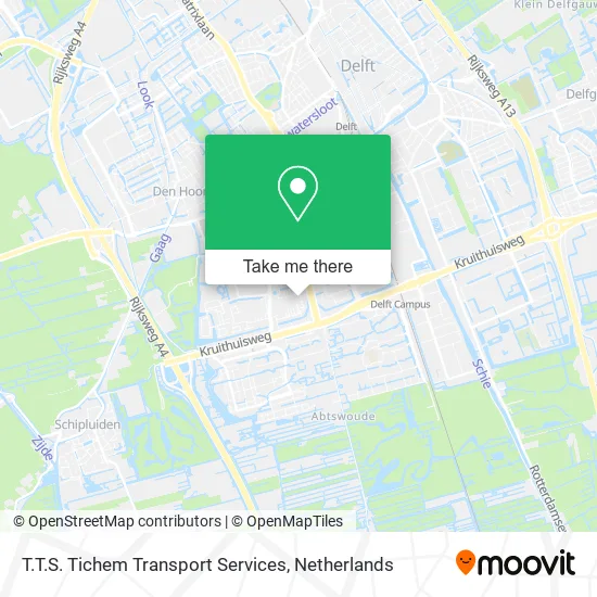 T.T.S. Tichem Transport Services map