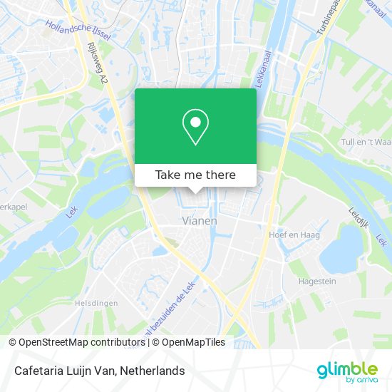 Cafetaria Luijn Van map