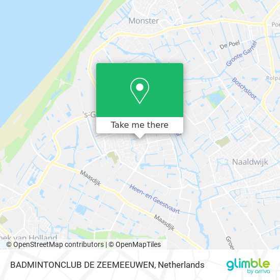 BADMINTONCLUB DE ZEEMEEUWEN map