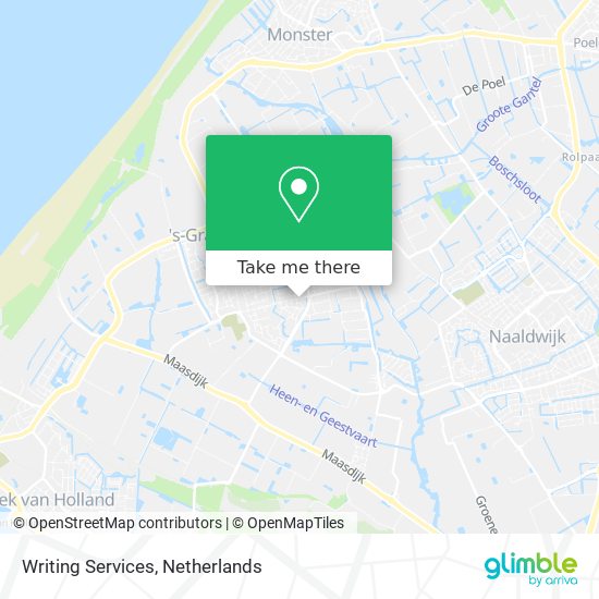 Writing Services map