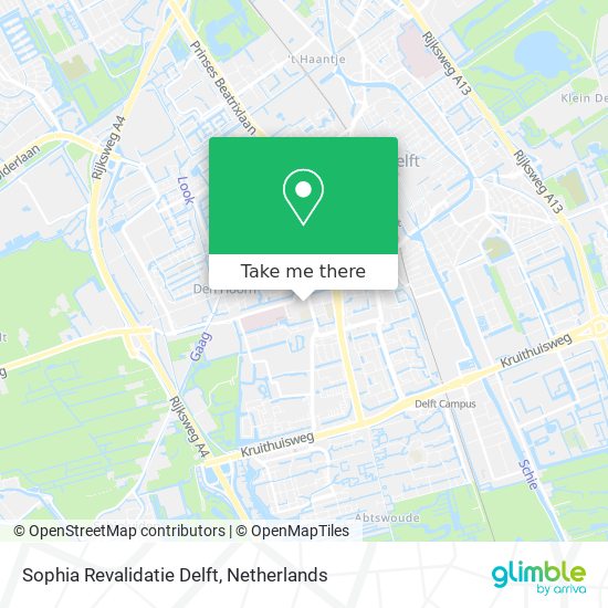 Sophia Revalidatie Delft Karte