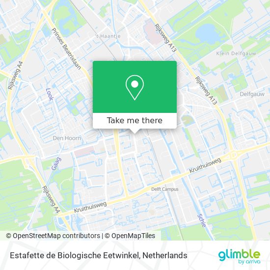 Estafette de Biologische Eetwinkel map