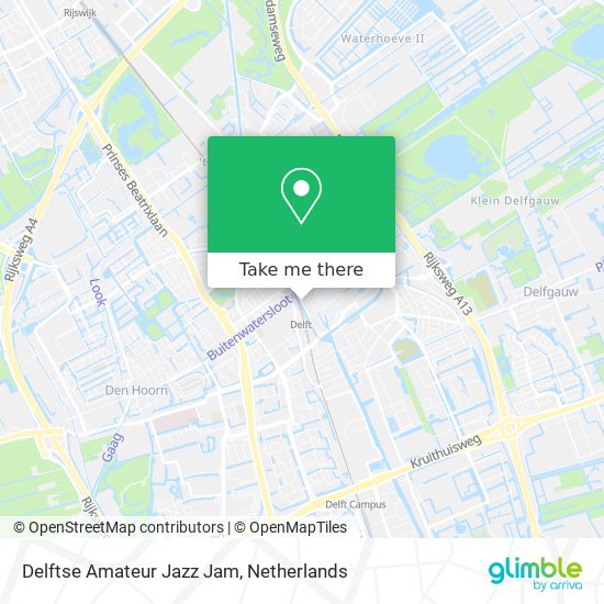 Delftse Amateur Jazz Jam map