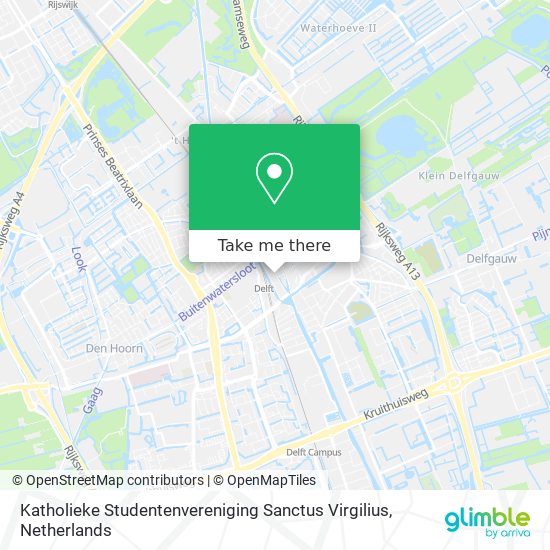 Katholieke Studentenvereniging Sanctus Virgilius map