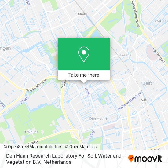 Den Haan Research Laboratory For Soil, Water and Vegetation B.V. Karte