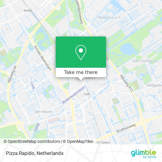 Pizza Rapido map