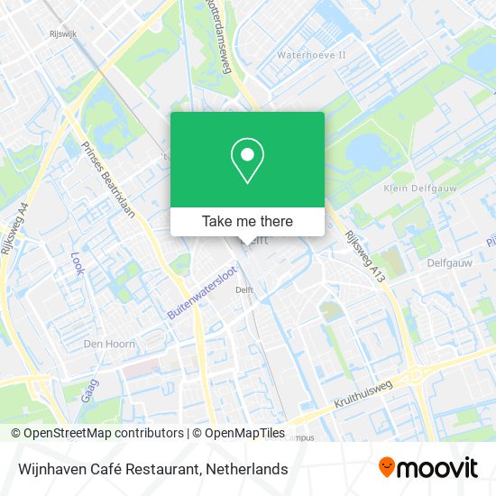 Wijnhaven Café Restaurant map