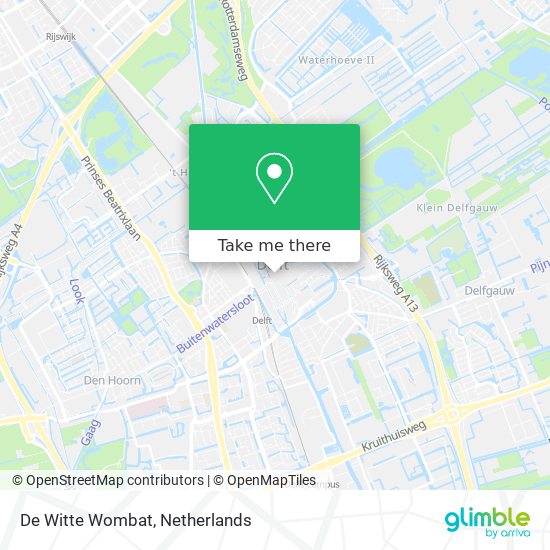 De Witte Wombat map