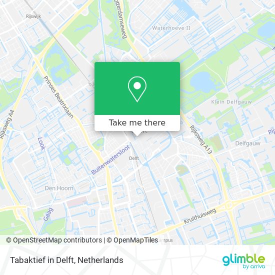 Tabaktief in Delft map