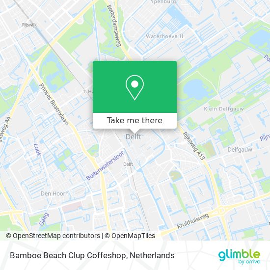Bamboe Beach Clup Coffeshop Karte