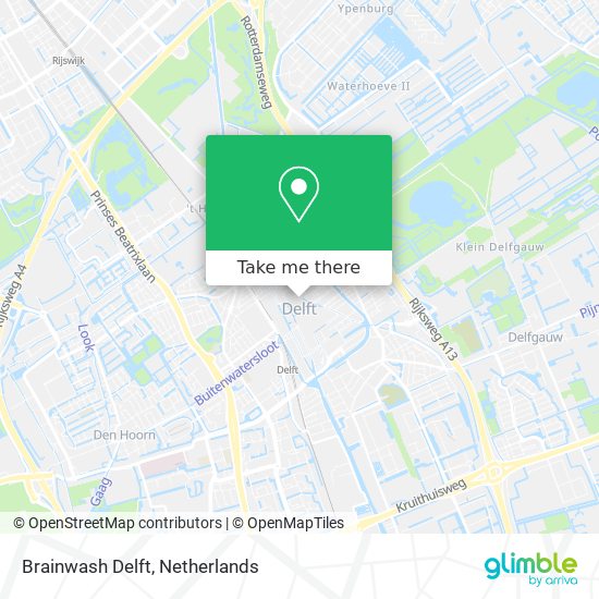 Brainwash Delft map