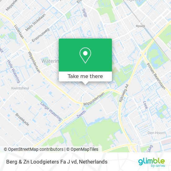 Berg & Zn Loodgieters Fa J vd map