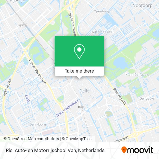 Riel Auto- en Motorrijschool Van map