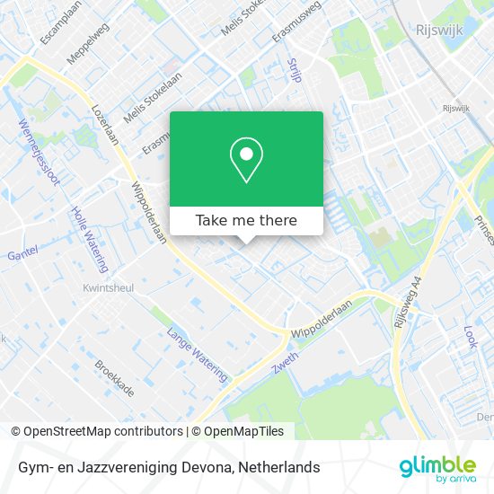 Gym- en Jazzvereniging Devona map