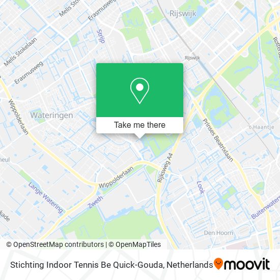 Stichting Indoor Tennis Be Quick-Gouda Karte