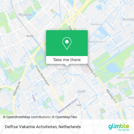 Delftse Vakantie Activiteiten Karte