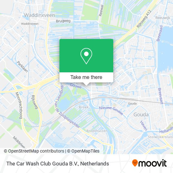 The Car Wash Club Gouda B.V. map
