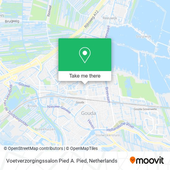 Voetverzorgingssalon Pied A. Pied map