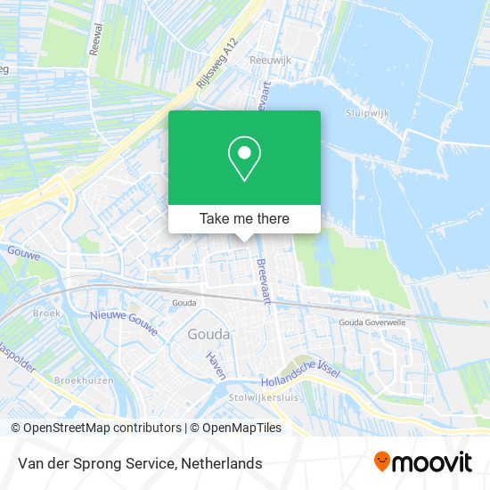 Van der Sprong Service map