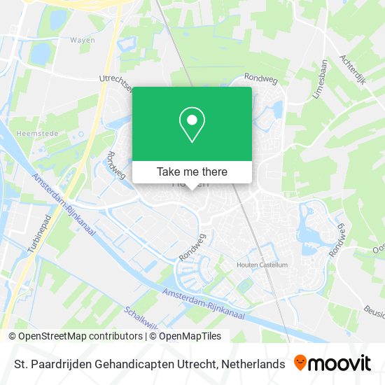 St. Paardrijden Gehandicapten Utrecht map