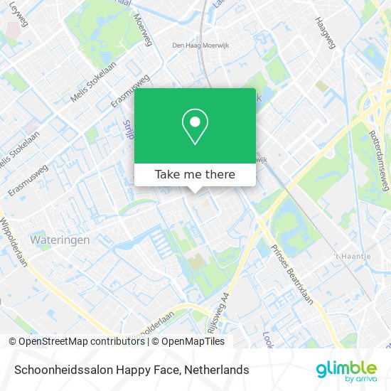 Schoonheidssalon Happy Face map