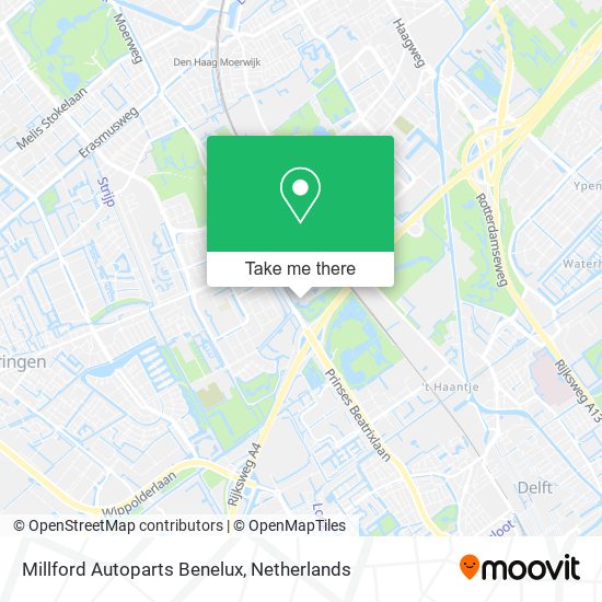 Millford Autoparts Benelux Karte