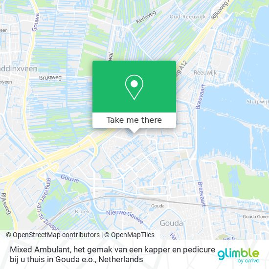 Mixed Ambulant, het gemak van een kapper en pedicure bij u thuis in Gouda e.o. map