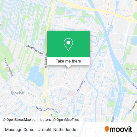Massage Cursus Utrecht map