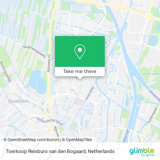 Toerkoop Reisburo van den Bogaard map