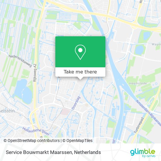 Service Bouwmarkt Maarssen Karte