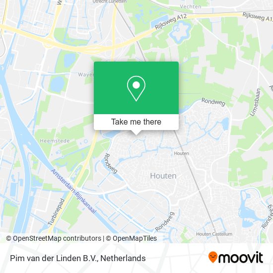 Pim van der Linden B.V. map