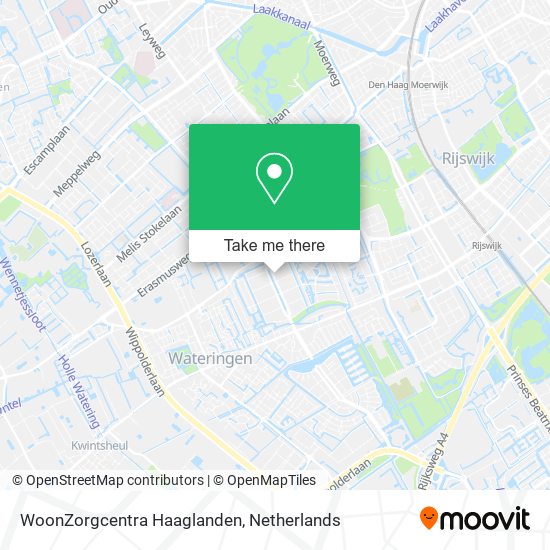 WoonZorgcentra Haaglanden map