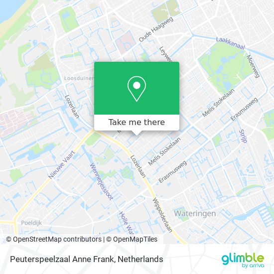 Peuterspeelzaal Anne Frank map