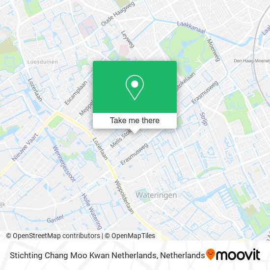 Stichting Chang Moo Kwan Netherlands map