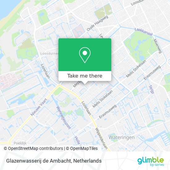 Glazenwasserij de Ambacht map