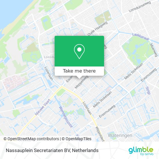 Nassauplein Secretariaten BV map