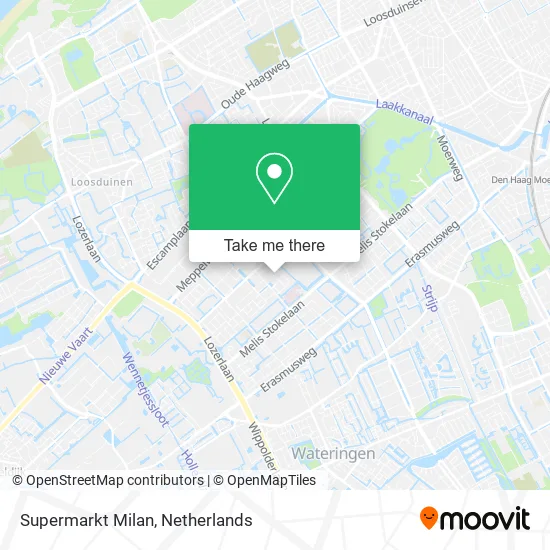 Supermarkt Milan map