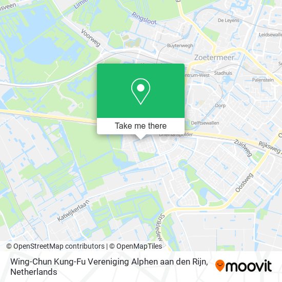 Wing-Chun Kung-Fu Vereniging Alphen aan den Rijn Karte