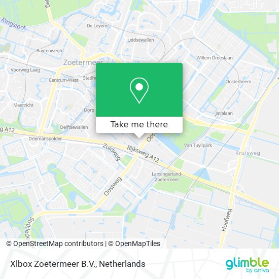 Xlbox Zoetermeer B.V. map