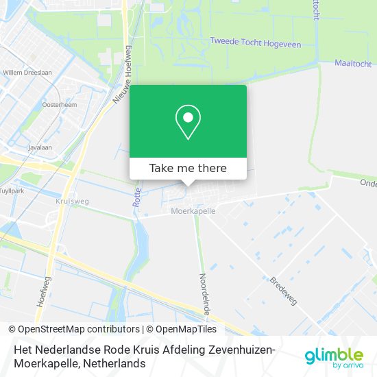 Het Nederlandse Rode Kruis Afdeling Zevenhuizen-Moerkapelle Karte