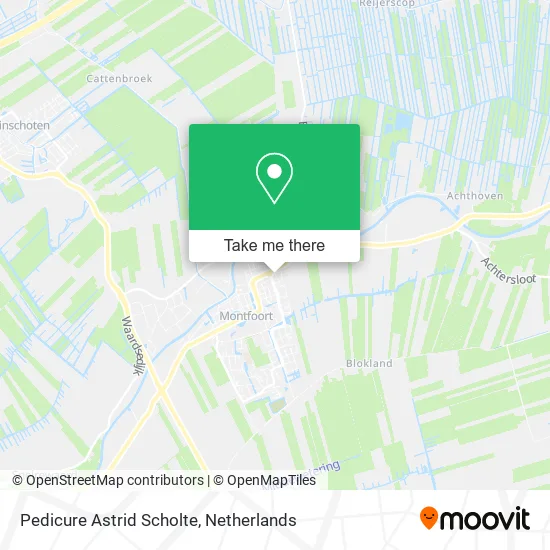 Pedicure Astrid Scholte map